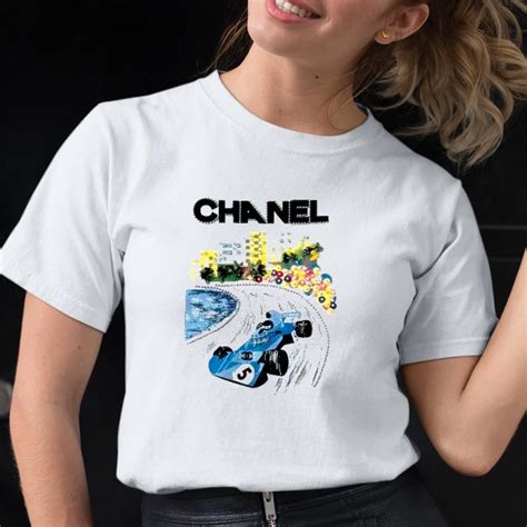 chanel t shirt formula 1|chanel f1 shirt price.